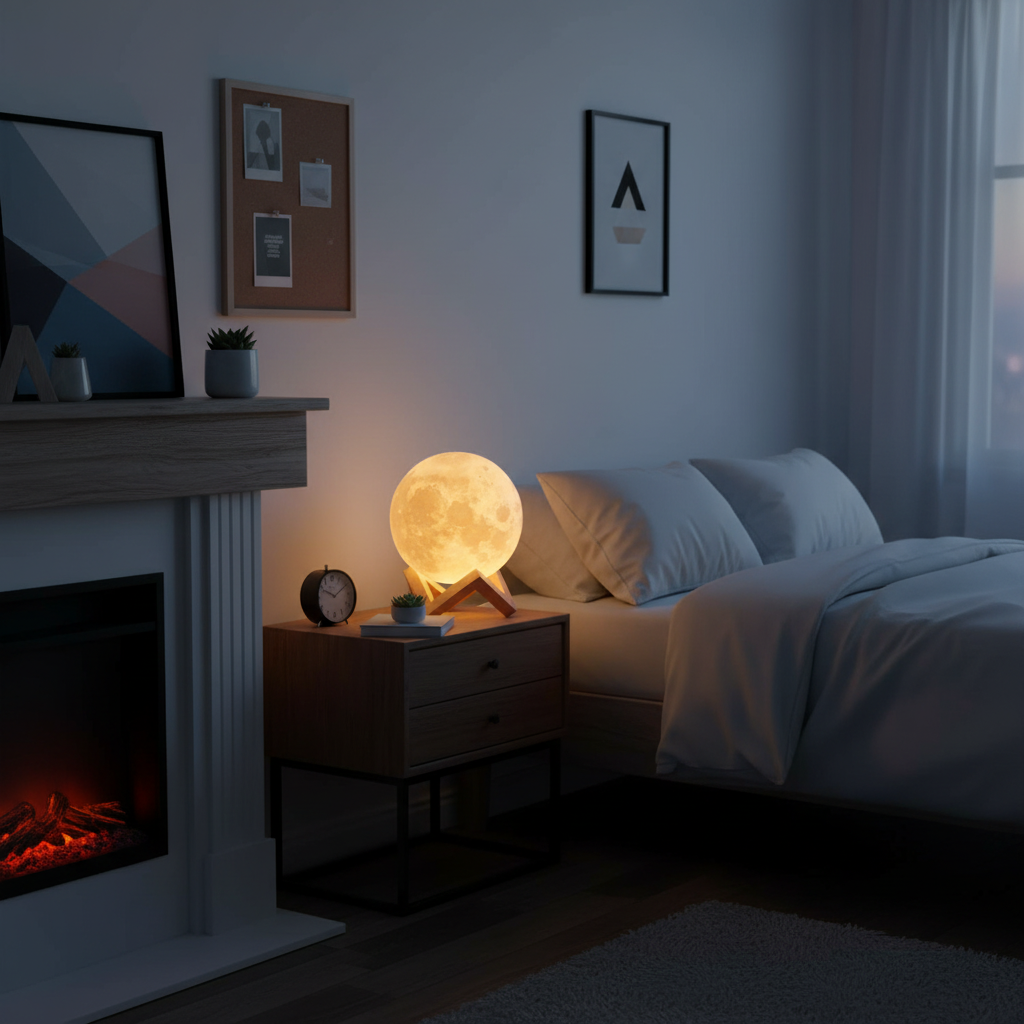 LunaLamp Moon Night Light